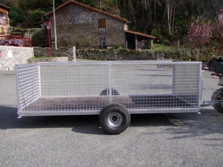 Remorque Roul'Poubelles pour 6 bacs de 360L